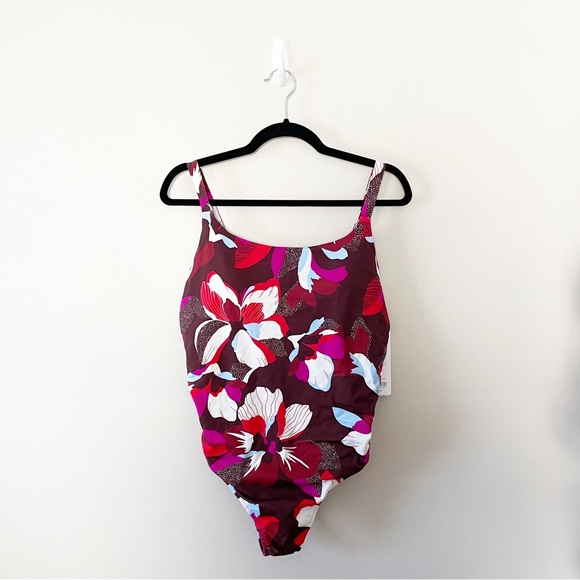 Athleta Swim Nwt Athleta One Piece Swimsuit Floral Print Tall Long